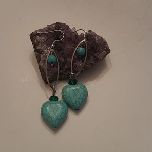 Fashion jewelry heart earrings